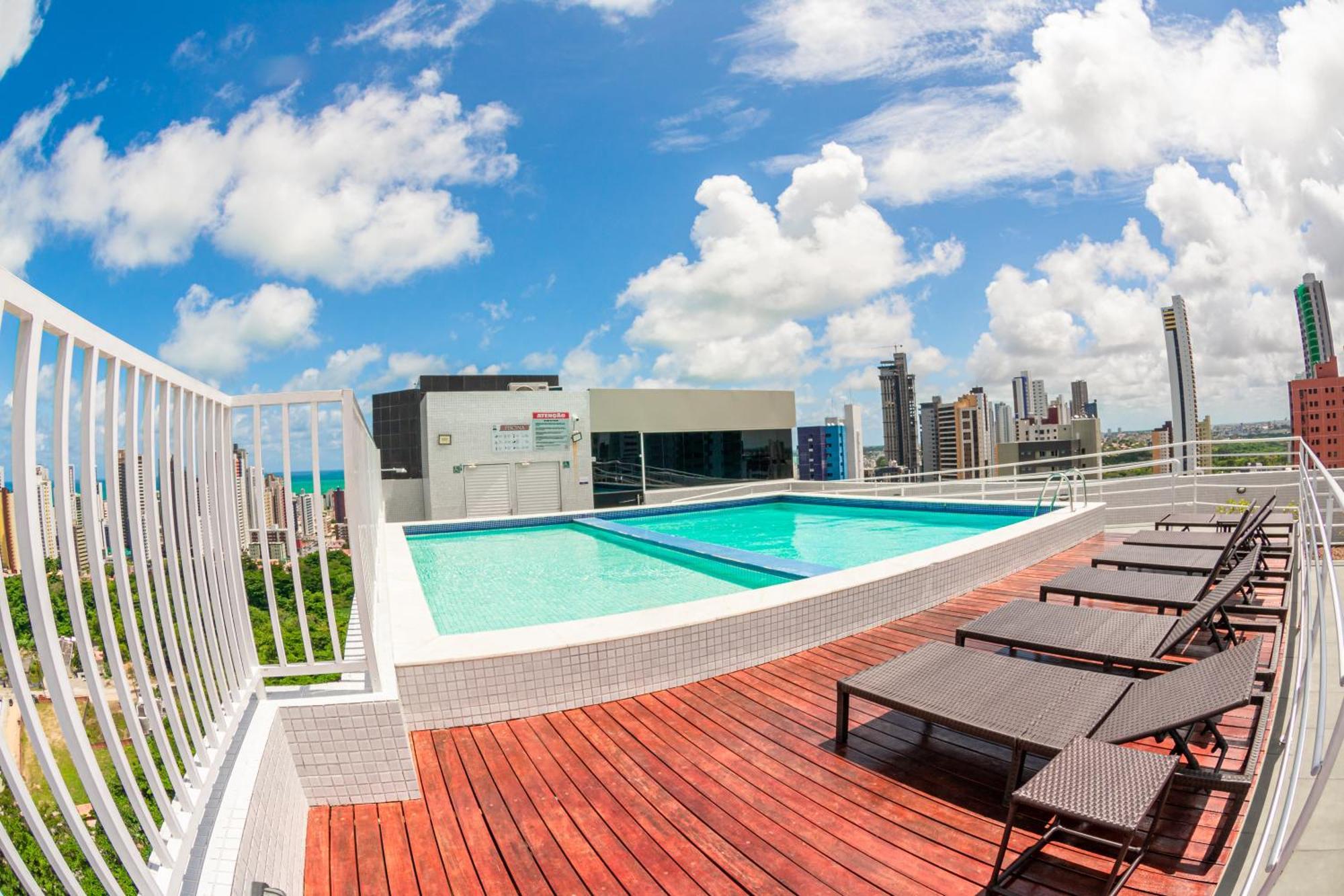 Studio Encantador - Garagem - Piscina Na Cobertura Жуан-Песоа Экстерьер фото